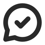 Comment Check SVG Icon